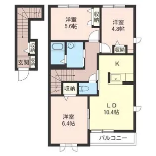 グロリアスヒル G【2階】の間取り
