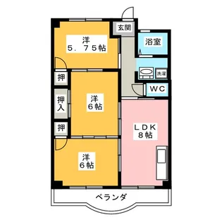 ファミール上松【2階】の間取り