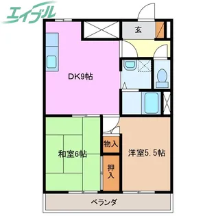 フラット立石(夏見)【1階】の間取り