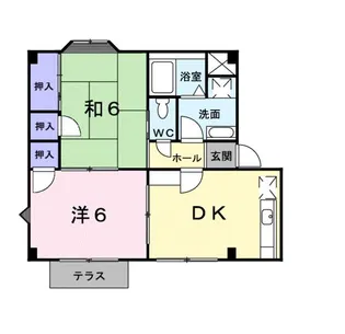 コーポ東町A【1階】の間取り