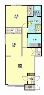 アメジストC【2階】の間取り