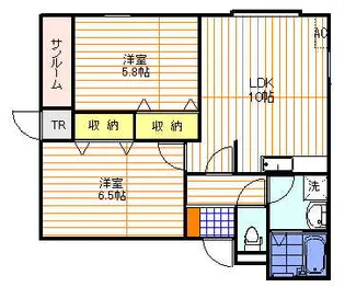 キャナル浅の川【1階】の間取り