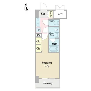 1Kの間取り画像
