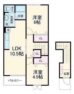 ヴィラファミーユ【2階】の間取り