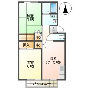カーザステラ【2階】の間取り