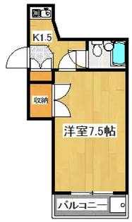 ハシモトコーポII【1階】の間取り