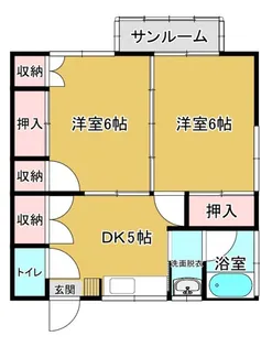 新潟県長岡市堤町【アパート】の間取り