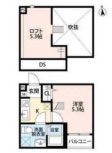 埼玉県所沢市美原町1【アパート】の間取り