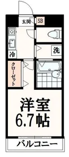 西河マンション【1階】の間取り