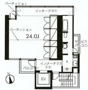 REXIED恵比寿【4階】の間取り