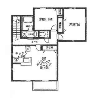 東京都文京区白山4【アパート】の間取り