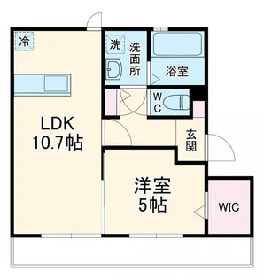 ウェルデンス幕張【1階】の間取り
