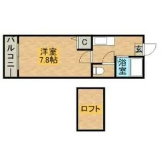 コスモフラット【2階】の間取り