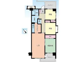 新百合ヶ丘ベルハイム【2階】の間取り