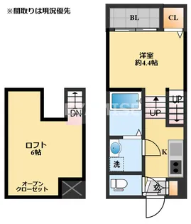 modern palazzo諫早グランM【1階】の間取り