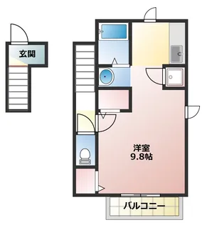 兵庫県明石市大久保町江井島【アパート】の間取り