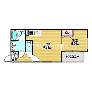 大阪府大阪市阿倍野区阪南町1【アパート】の間取り