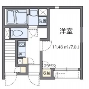 1Kの間取り画像