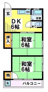 東京都府中市分梅町4【アパート】の間取り