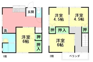 神奈川県伊勢原市桜台1【一戸建】の間取り