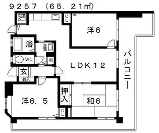 BeeBeeGrande(ビィビィグランデ)【7階】の間取り