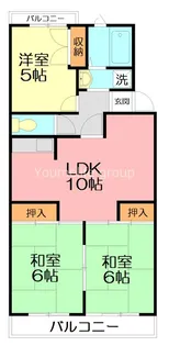 神奈川県平塚市万田【マンション】の間取り