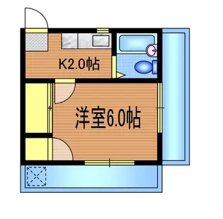 サンライズ須崎【3階】の間取り