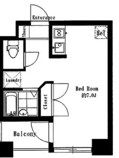 東京都中央区築地2【マンション】の間取り