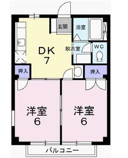 サンパステルA【1階】の間取り