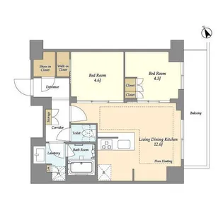 オアーゼ日暮里レジデンス【10階】の間取り