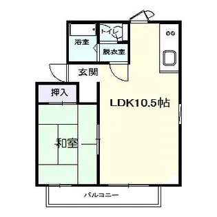 バウハウス高田B棟【2階】の間取り