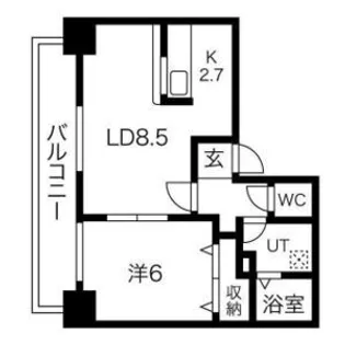 ドエル円山【7階】の間取り