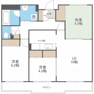 Sunrise Avenue【1階】の間取り