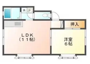 アーバン牛久120号館【1階】の間取り