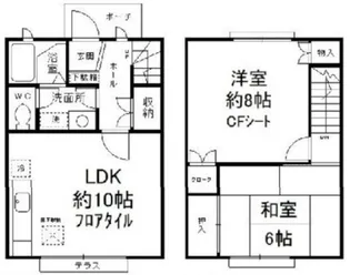 東京都小平市仲町【一戸建】の間取り