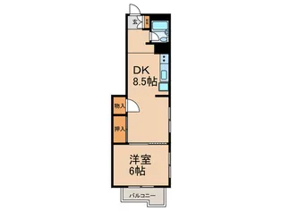 芙蓉マンション【1階】の間取り