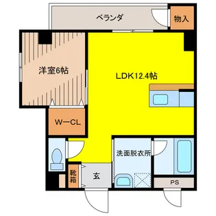 (仮)内間様共同住宅【2階】の間取り
