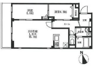 東京都杉並区阿佐谷北6【マンション】の間取り
