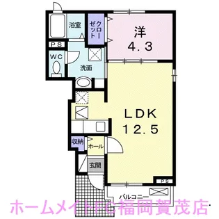 福岡県福岡市早良区田隈1【アパート】の間取り
