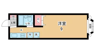 大阪府豊中市本町4【アパート】の間取り