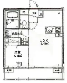 フラシア井土ヶ谷【3階】の間取り