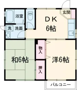 アムス西小山【2階】の間取り