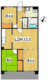 グリーンヒルズ【2階】の間取り