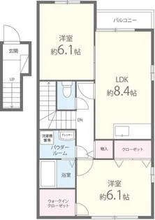 2DKの間取り画像