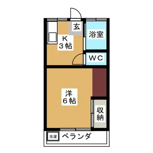 ニュータナベ第1【1階】の間取り