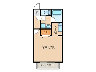 プリミエール豊栄【1階】の間取り