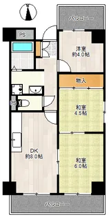レクシア布施【6階】の間取り