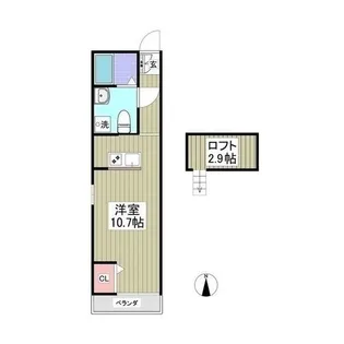 東京都目黒区目黒3【アパート】の間取り
