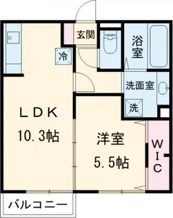 サザンコースト天神【2階】の間取り
