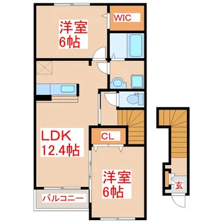 パストラル滝の杜 A【2階】の間取り